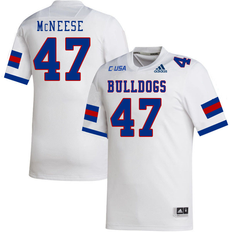 Men-Youth #47 Kenyatta McNeese Louisiana Tech Bulldogs 2023 College Football Jerseys Stitched Sale-W
